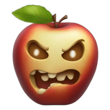 Rotten apple sticker