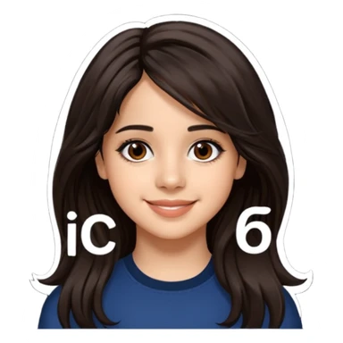 Camila Cabello with long dark brown hair sticker