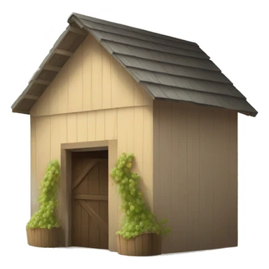 wine shed on a cross sticker