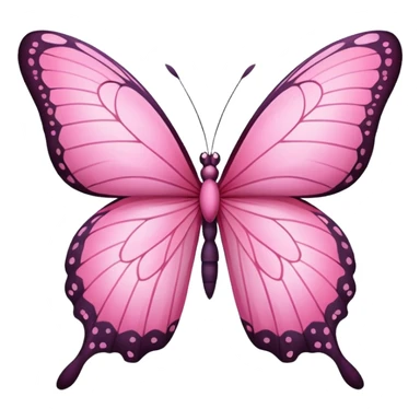 Pink butterfly sticker