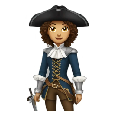 musketeer female sticker