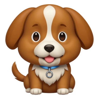 Dog with the number 2 sticker