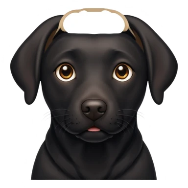 Perro Labrador  negro adulto sticker
