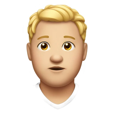 Fat boy with long lashes sticker