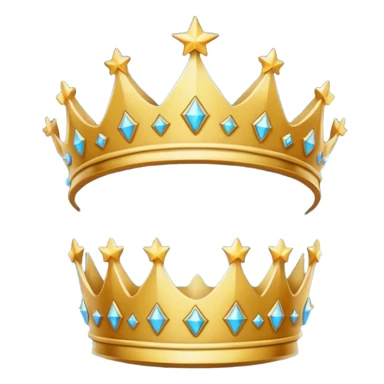 galaxy crown without a face sticker