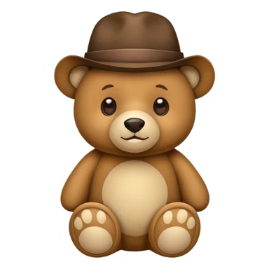 urso com chapéu de formatura  sticker