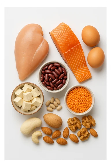 Proteine alimentari su sfondo isolato sticker