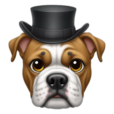 Um bulldog de boné  sticker