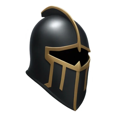 A buff black knight full cover helm sticker