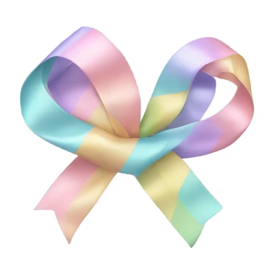 pastel ribbons  sticker