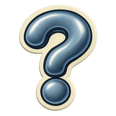 gray question mark ифвпу sticker