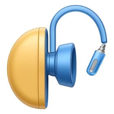 blue hearing aid sticker