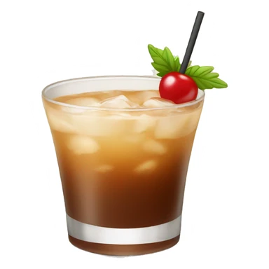 brown creamy cocktail  sticker