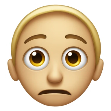 face with one of the eyes twitching  sticker