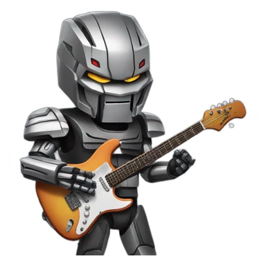 Megatron who play guitar sticker