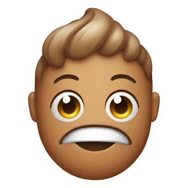 Poop emoji one eye closed sticker