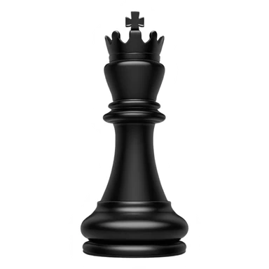 black chess pieces, rook piece sticker