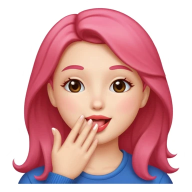 Blowing kiss sticker