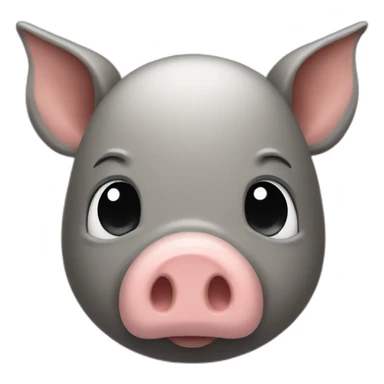 Tire-shaped pig-cool sticker