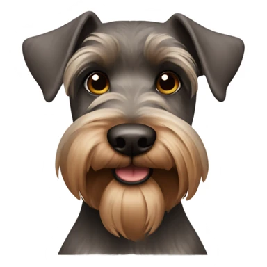 Brown schnauzer sticker