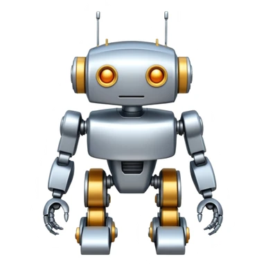 completely symetrical 4 legged robot sticker