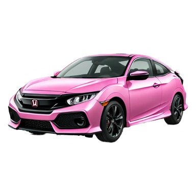 Pink Honda civic sport  sticker