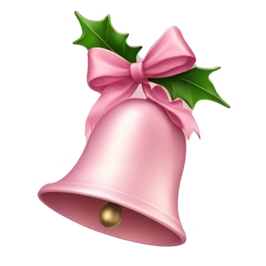 Light pink Christmas bells sticker