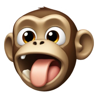 Monkey farting  sticker