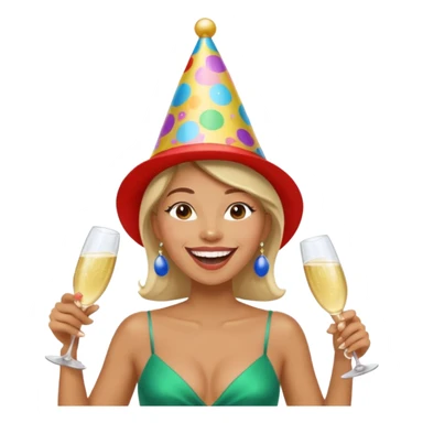 confident strong lean woman laughing with other people around her sticker