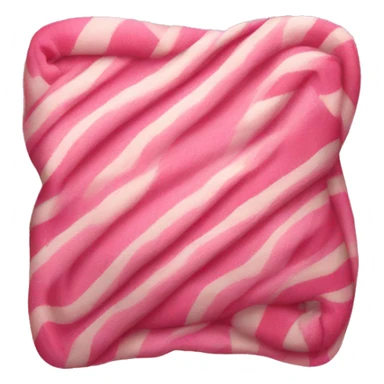 Pink blanket with candy canes  sticker