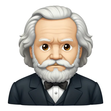 karl marx taking a grandiose bow sticker