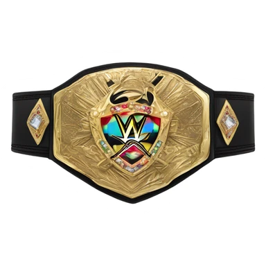 WWE championship sticker