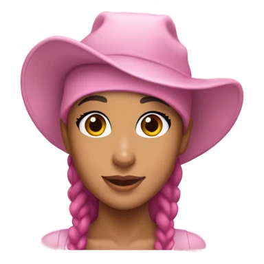 Ariana grande with a pink hat sticker