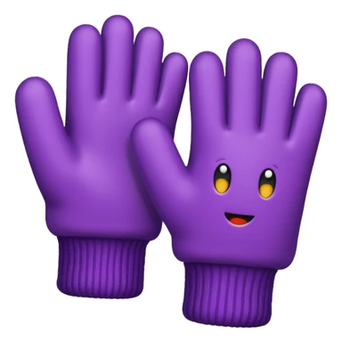 Fuzzy Gloves,colorful sticker