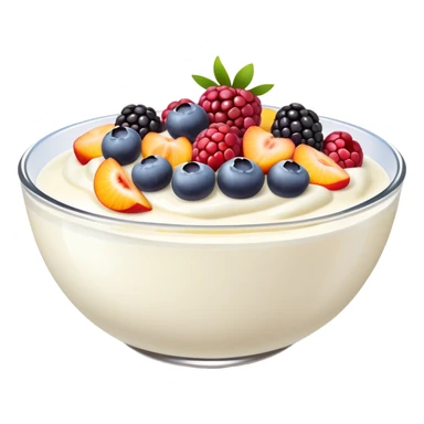 yogurt fruit bowl  sticker