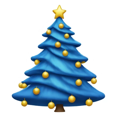 Blue Christmas tree sticker