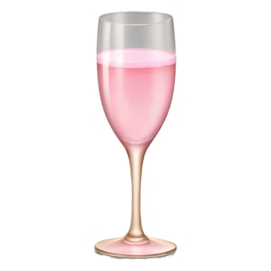pink champagne glass sticker