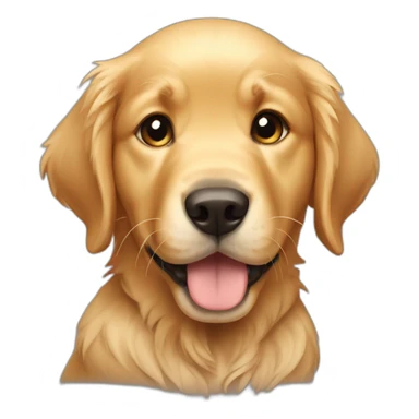 puppy golden retriever sticker