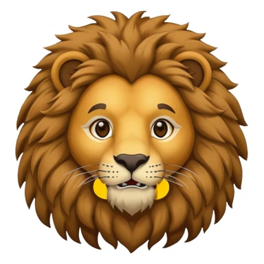 man in lion  costume  sticker