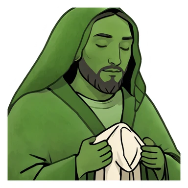 Jesus praying  sticker