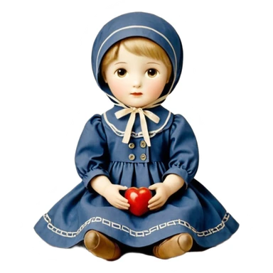 Неваляшка в ретро-стиле. СССР 1920-е годы sticker