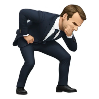 Macron twerk sticker