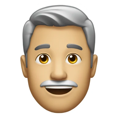 Make a man checking his jawline sticker