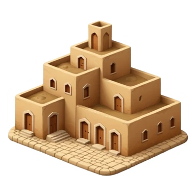 little city and small home, Iraqi-style sticker