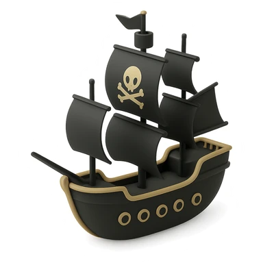 pirate ship sticker