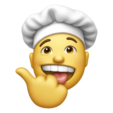 Smiley with chefs kiss  sticker