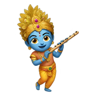 Krishna flute  sticker