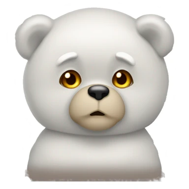 Ours avec doudoune  sticker