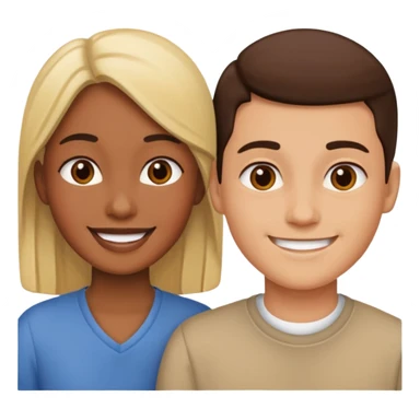 Two people separated  sticker