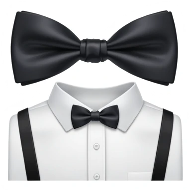 black bow tie sticker
